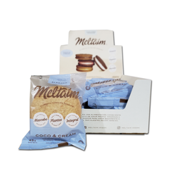 [703] Caja x12 alfajores - COCO y CREAM - Meltaim