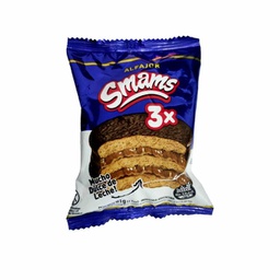 [1251] Pack x4 ALFAJORES - TRIPLE de CHOCOLATE c/DDL - Smams