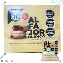 [253] Caja x12 alfajores - BLANCO - Felices